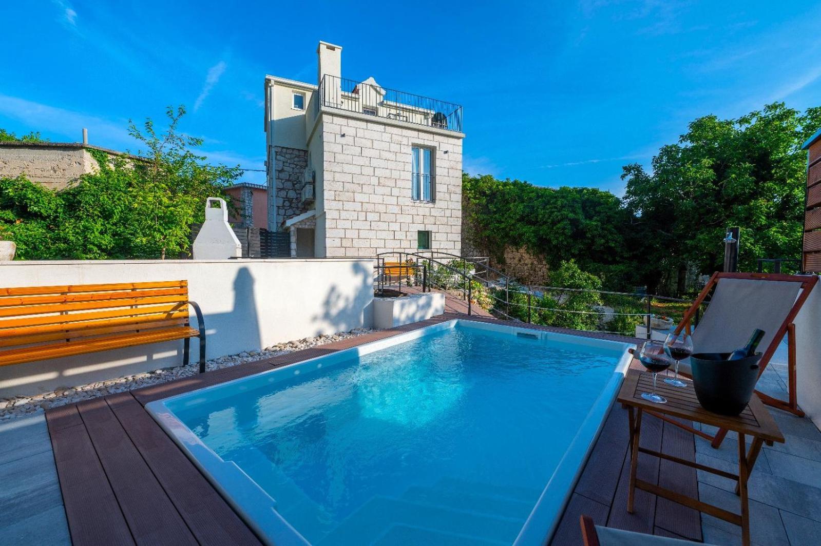 Dalmatinische Steinvilla Mit Pool Und Meerblick Holiday home Tucepi